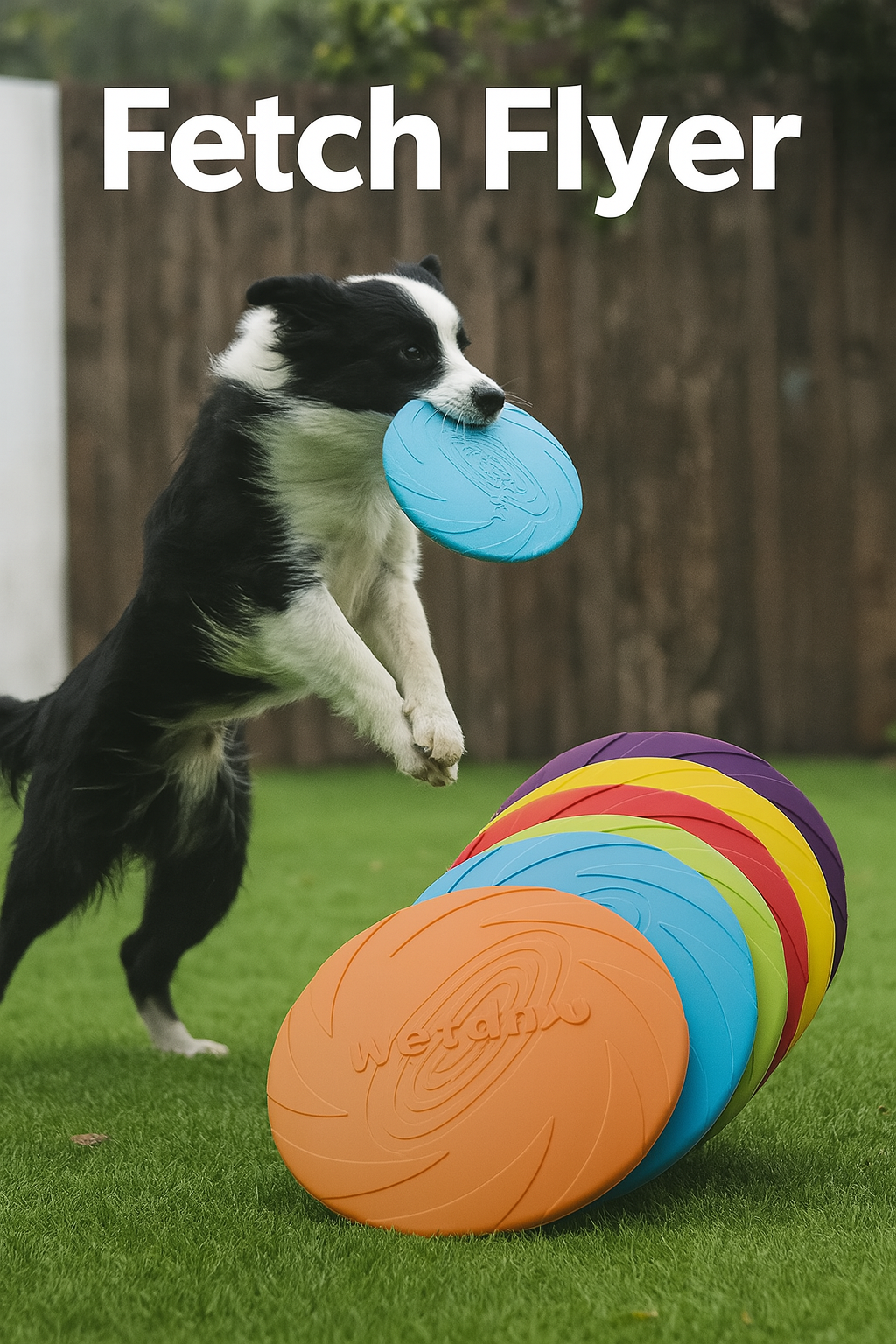 Fetch Flyer – Colorful Dog Frisbee Set