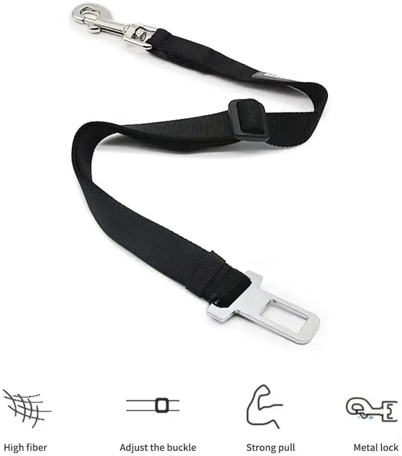 SafeRide Duo – Dog Seatbelt Harness for Car Travel