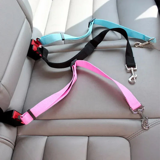 SafeRide Duo – Dog Seatbelt Harness for Car Travel