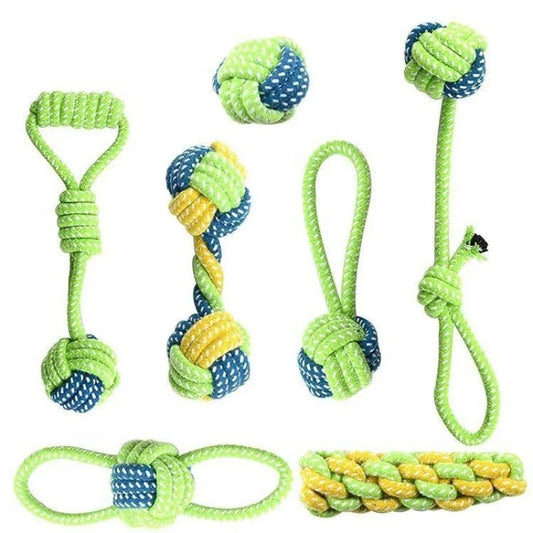 TugTails – Durable Rope Toy Set for Dogs